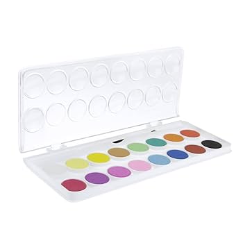 Amazon | 固形水彩 絵具 セット 透明水彩 絵の具 画材 発色良い